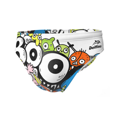 Swim brief Boo white